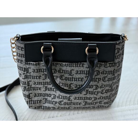 Juicy Couture Black & Grey Mini Tote Bag - Picture 3 of 9